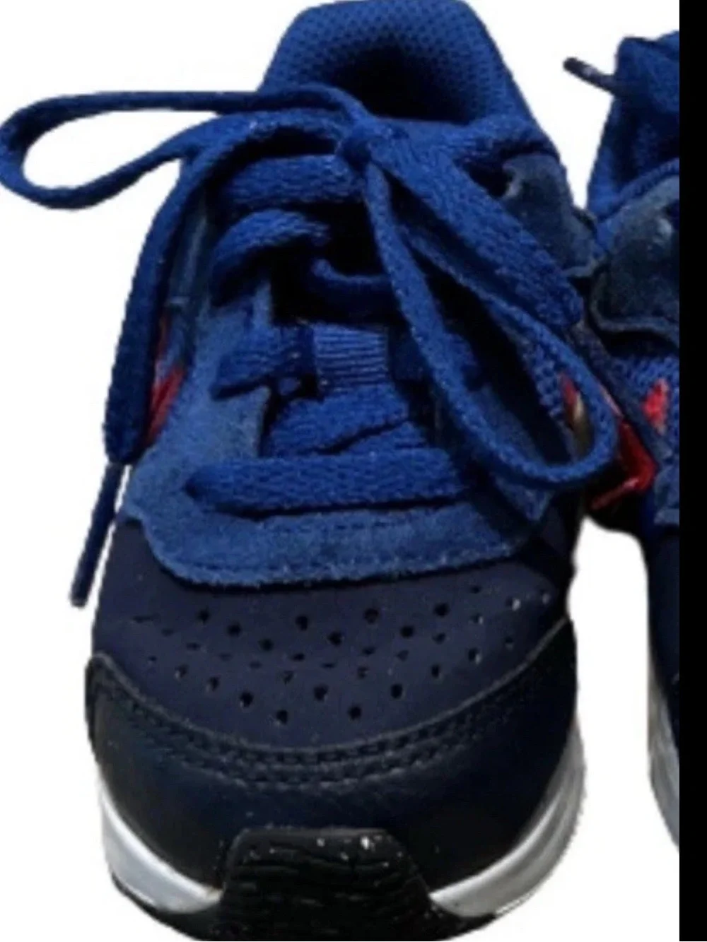 Nike Air Max Guile TD Navy Blue Orange Crimson Sneaker Toddler Size 6C